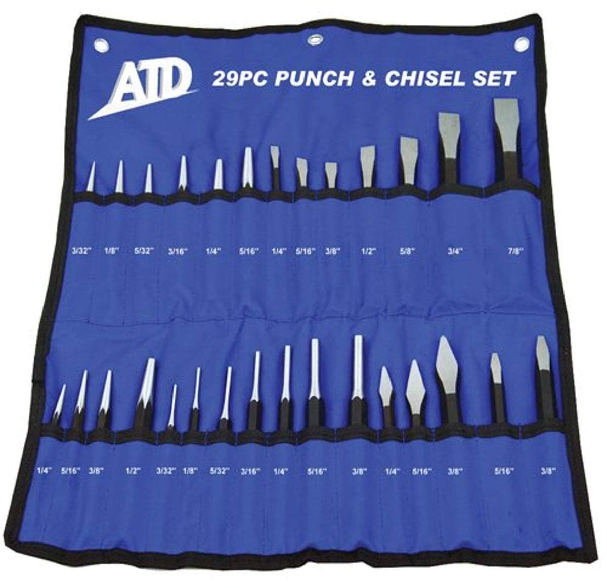 ATD Tools 729 29-Piece Punch and Chisel Set