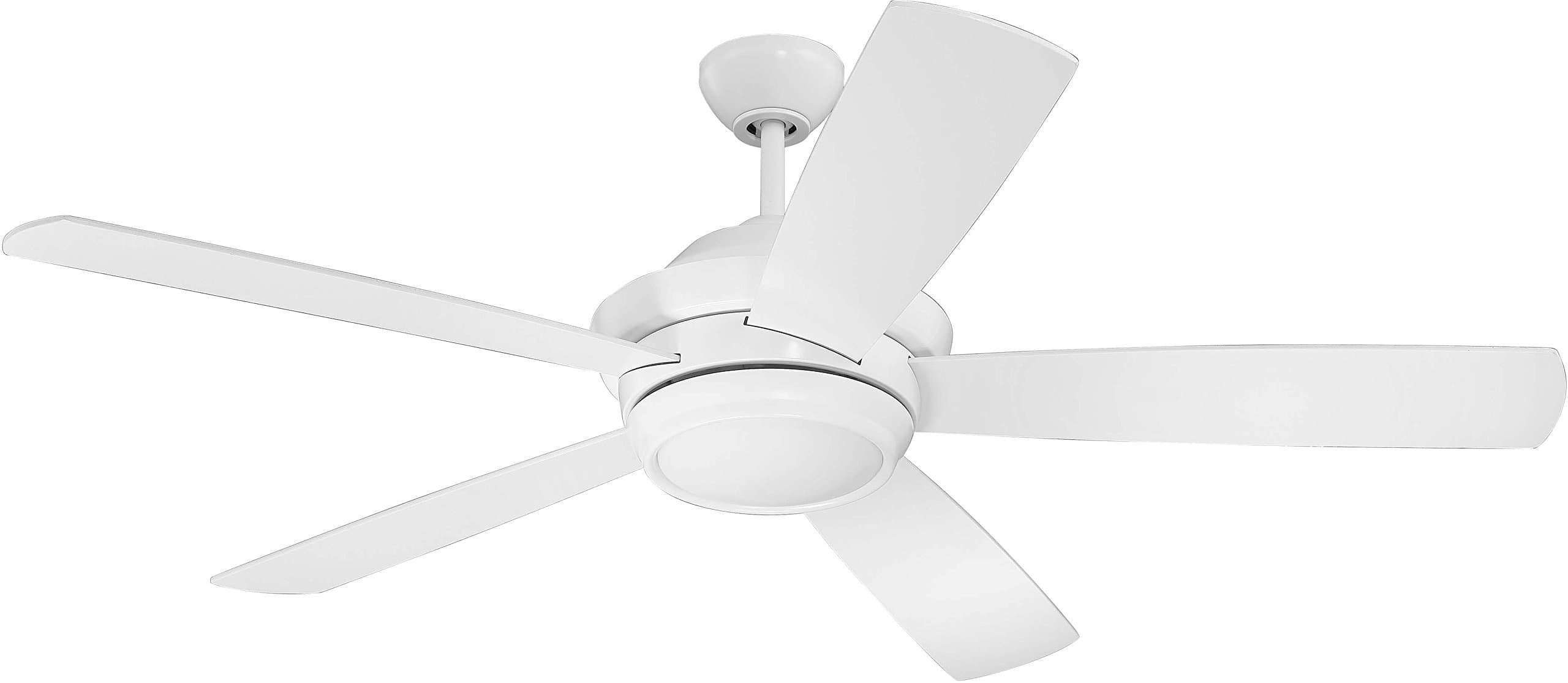 Craftmade TMP52W5 Tempo 52" Ceiling Fan with LED Light and Remote, 5 Blades, White