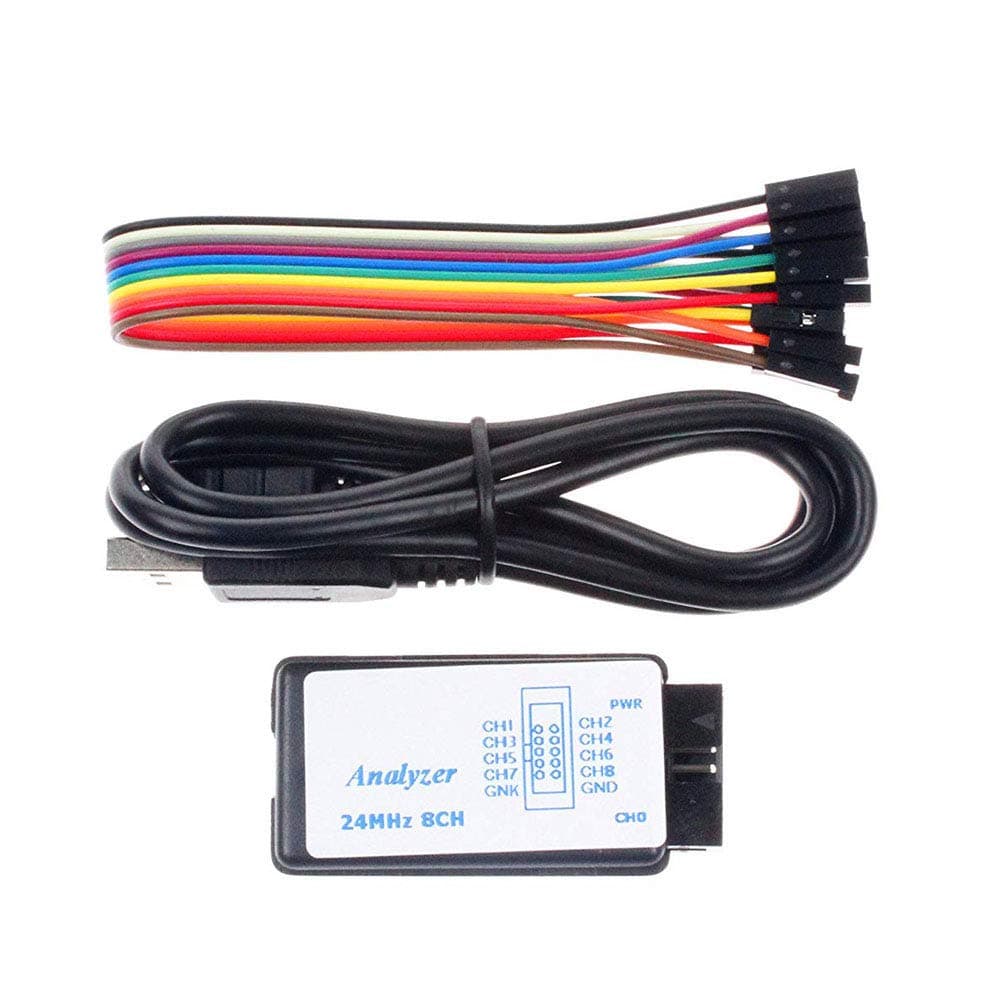 1Set USB Logic Analyzer Device Set USB Cable 24MHz 8CH 24MHz 8 Channel UART IIC SPI Debug for Arduino ARM FPGA M100 Hot