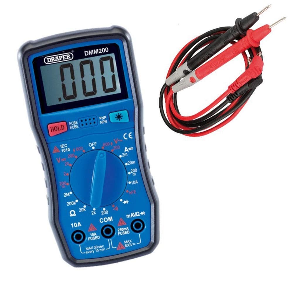 Draper Digital Multimeter with Backlight -