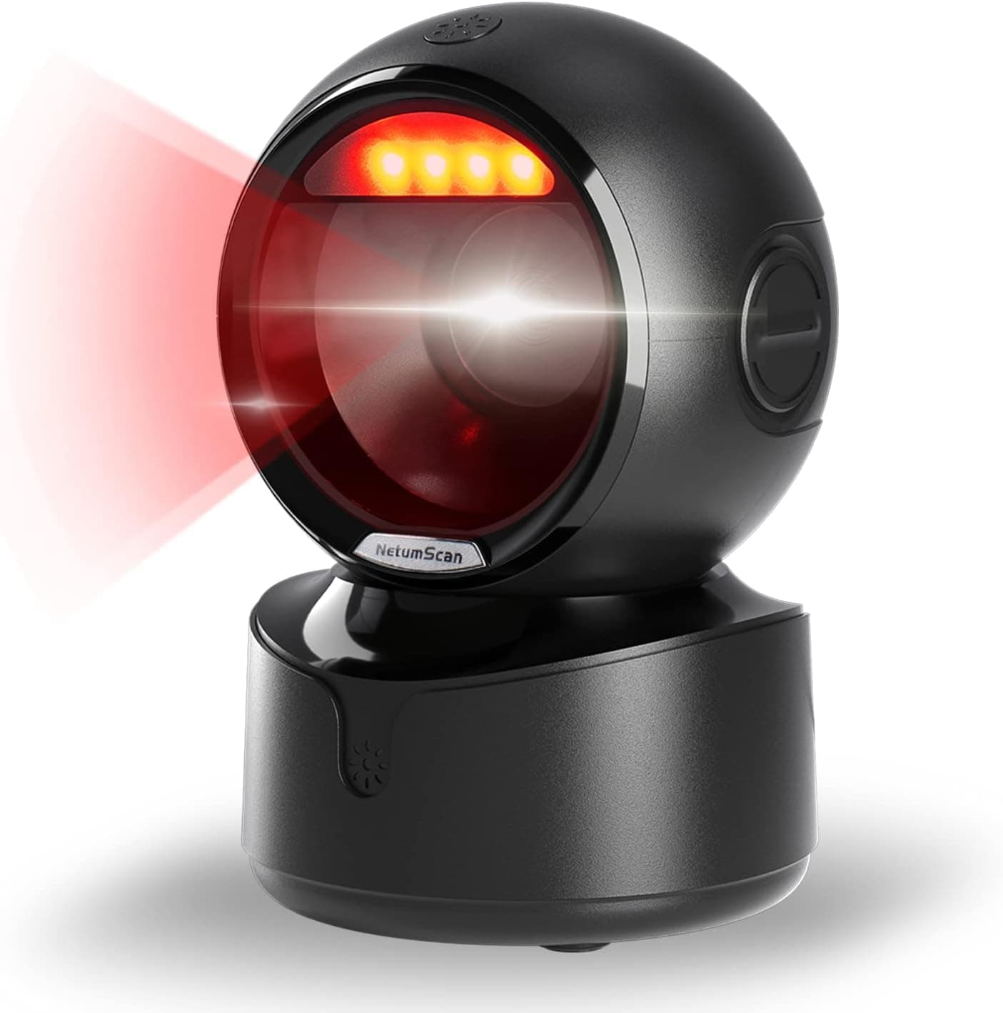 NetumScan Automatic QR Desktop Barcode Scanner, Omnidirectional Hands-Free QR USB Wired Barcode Reader, 1D 2D Image Sensing for Warehouse, Supermarket, Retail Store, Bookstore Pos System