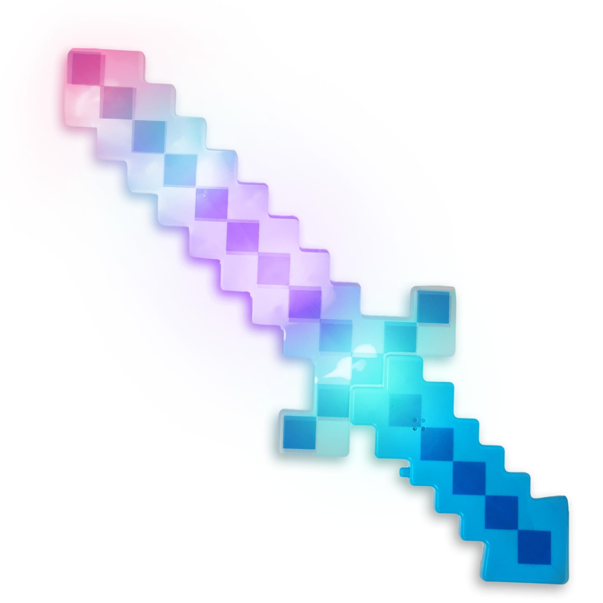 LED Light-Up Pixel Sword – 18” 8-Bit Style Light-Up Toy with Multicolor Flashing LEDs, Stocking Stuffer & Party Favor
