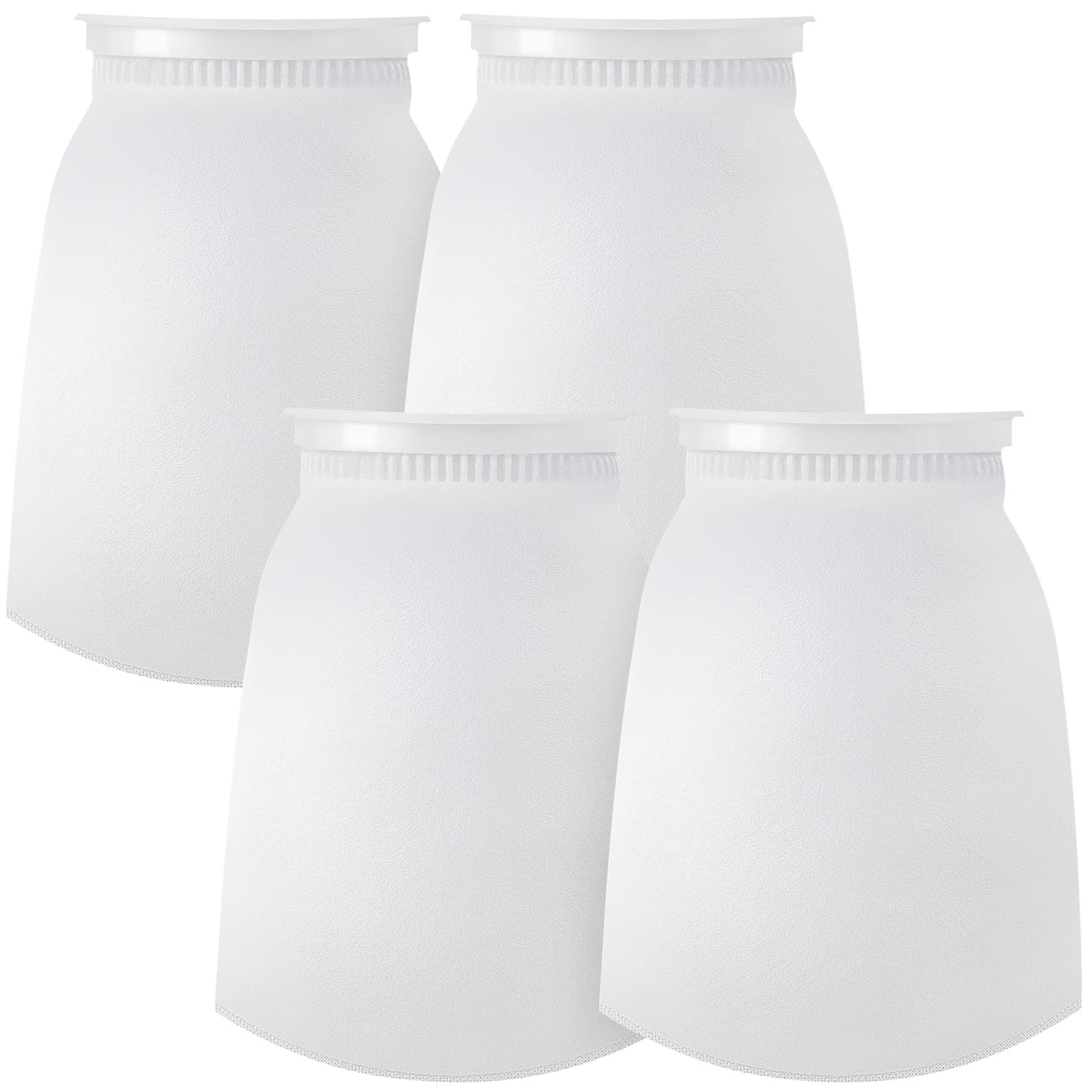 Tudomro 8 Pcs 7 Inch Ring Filter Socks Aquarium Filter Bags Micro Fish Tank Aquarium Socks for Fish Tank Freshwater Saltwater Aquariums, 7 Inch Ring Diameter by 12 in Long