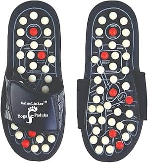 ValueLinker™ Acupressure Foot Massager Slippers | Perfect Foot Massager | Reflexology Massage for Blood Circulation | Overall Body Pain & Stress Relief | For Men & Women | Size - 6