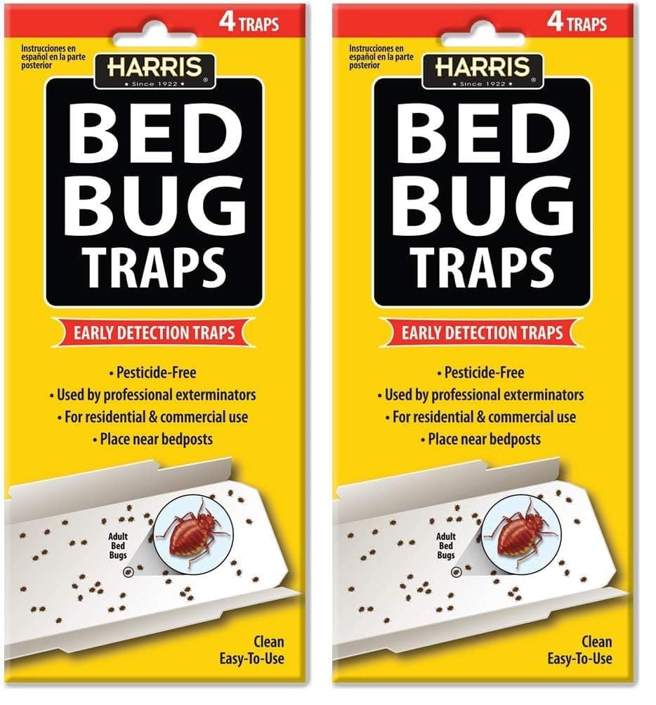 Bed Bug Early Detection Glue Traps 4 Traps (Pack of 2)