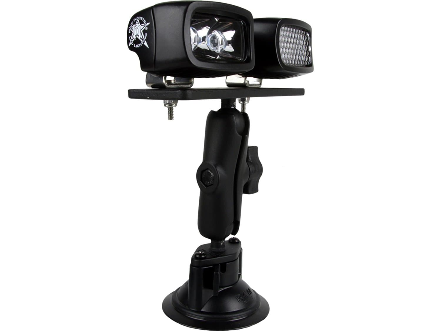 Rigid Industries 40063 RAM Suction Cup Light Mount with 3.7" Long Arm