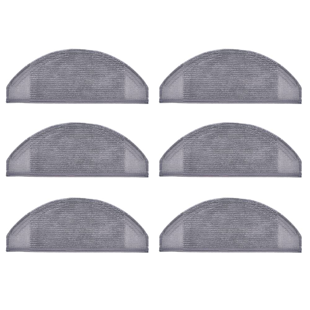 Replacement Washable Reusable Mops Cloths Mopping Pads Compatible with eufy RoboVac X8, X8 Hybrid, Robot Vacuum and Mop Cleaners Spare Parts Accessories, 6-Pack.