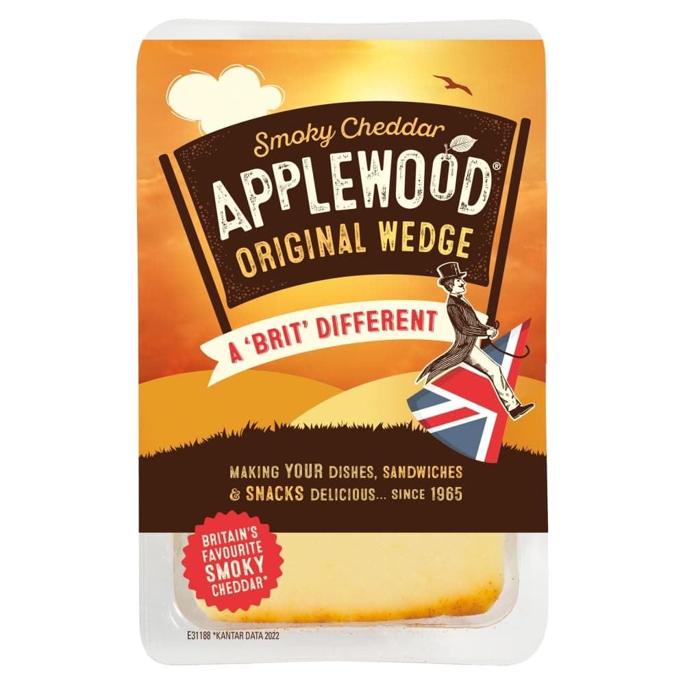 Applewood Smoked Flavoured Cheddar Cheese 185g