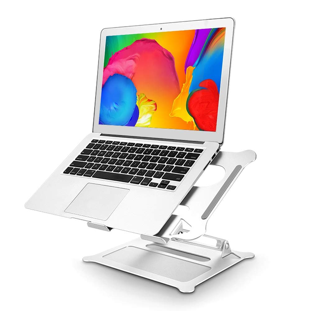 Woolala Any Height & Angle Adjustable Laptop Stand for Desk Stable Aluminum Laptop Riser Foldable Macbook Air/Ipad Support