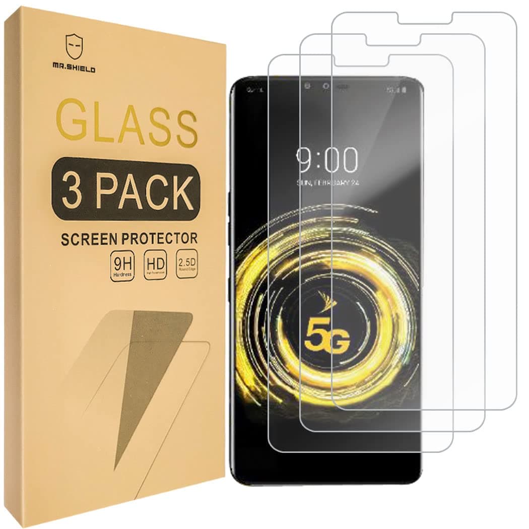 Designed For LG V50 ThinQ [Tempered Glass] [3-PACK] Screen Protector with Lifetime Replacement