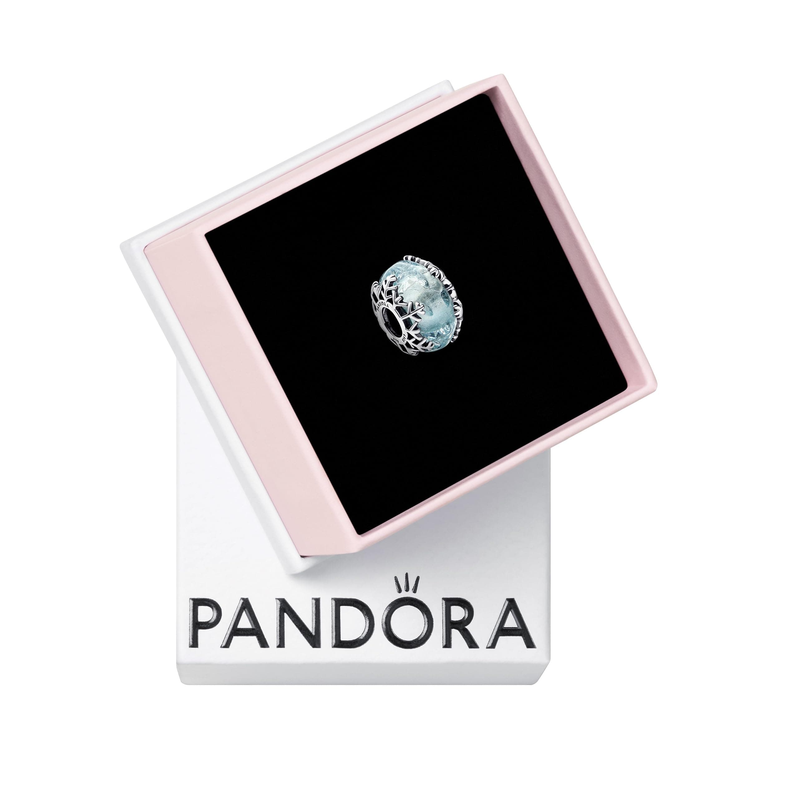 Pandora Winter Blue Snowflake Murano Charm