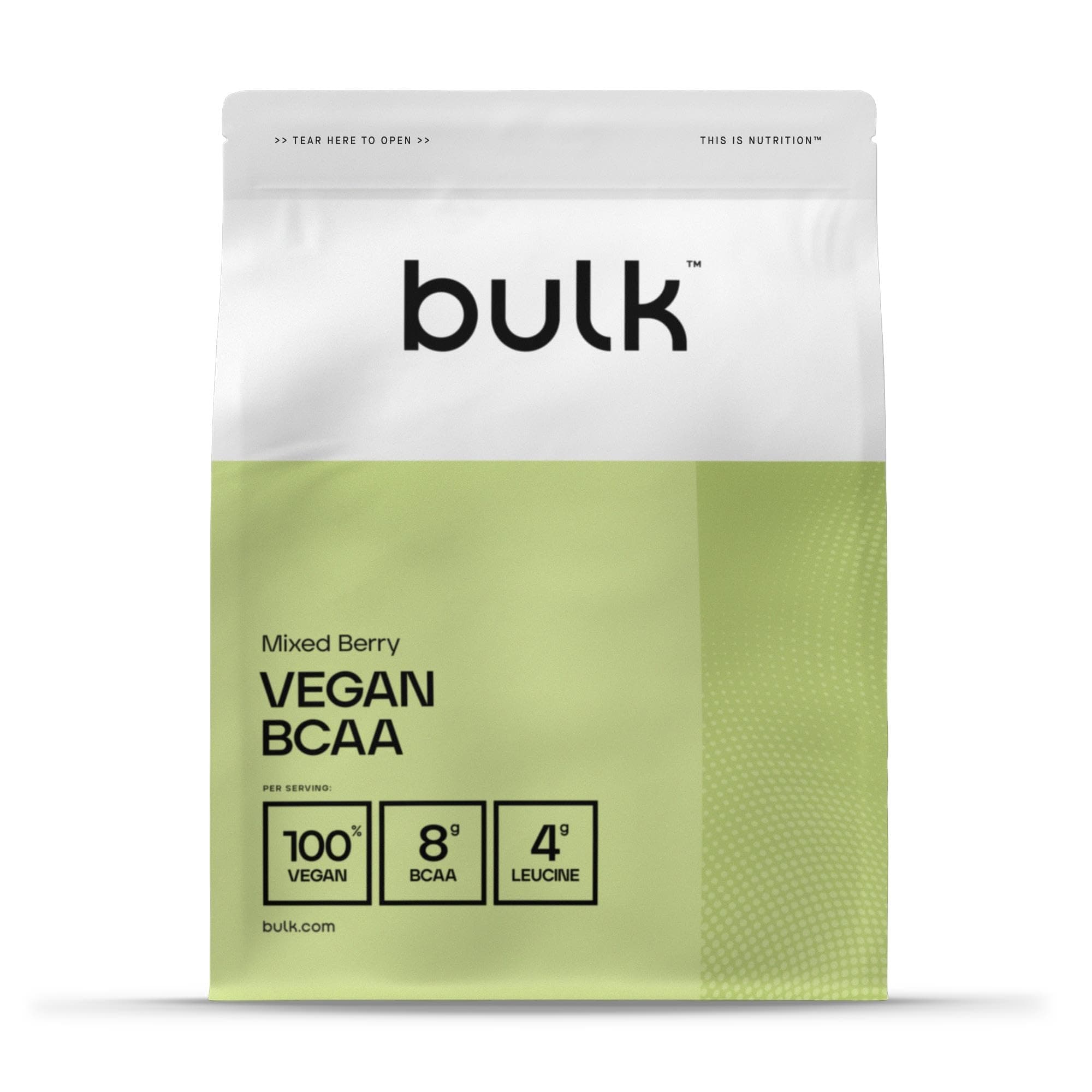 Bulk Vegan BCAA Powder, Mixed Berry, 500 g, Packaging May Vary