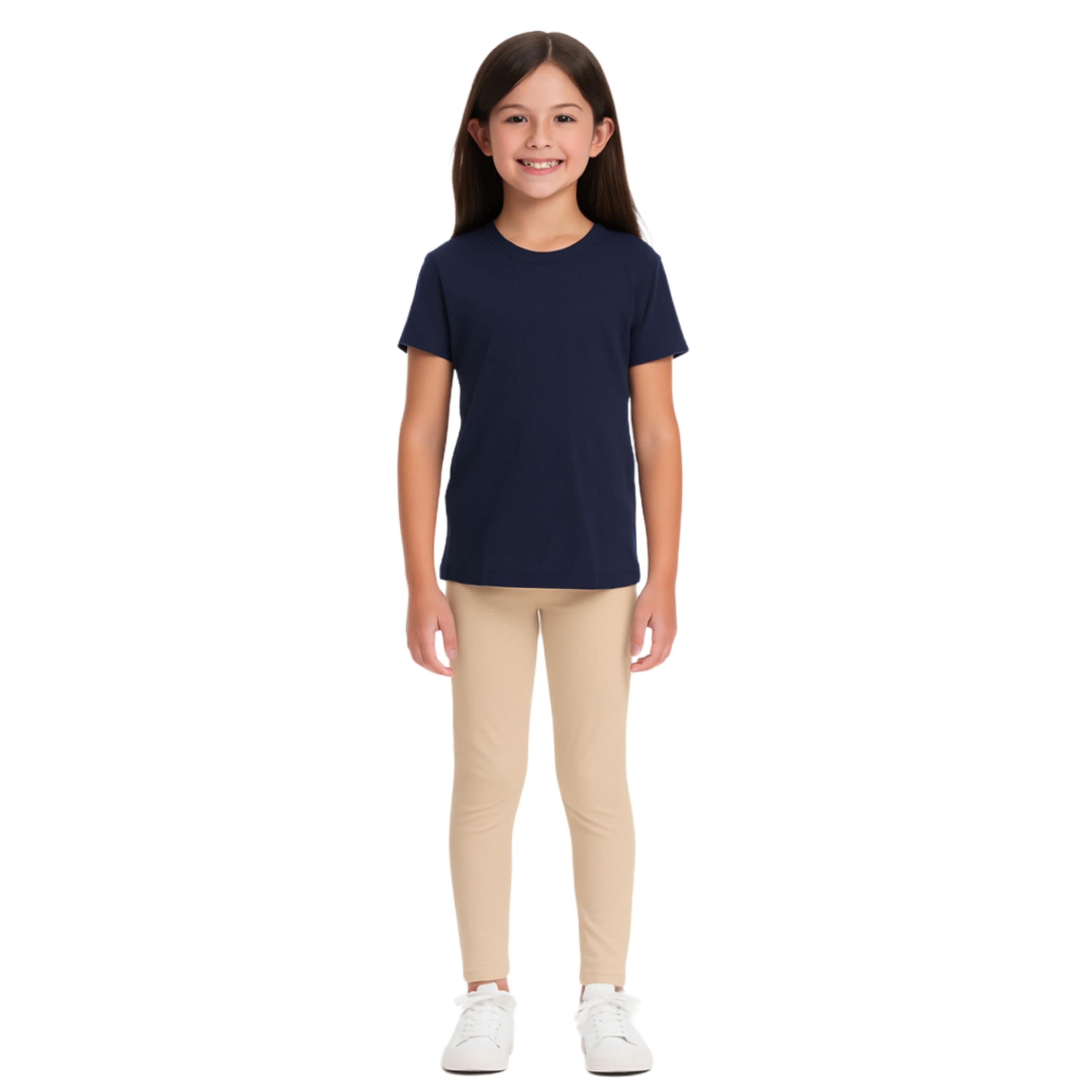 Girls Solid Leggings