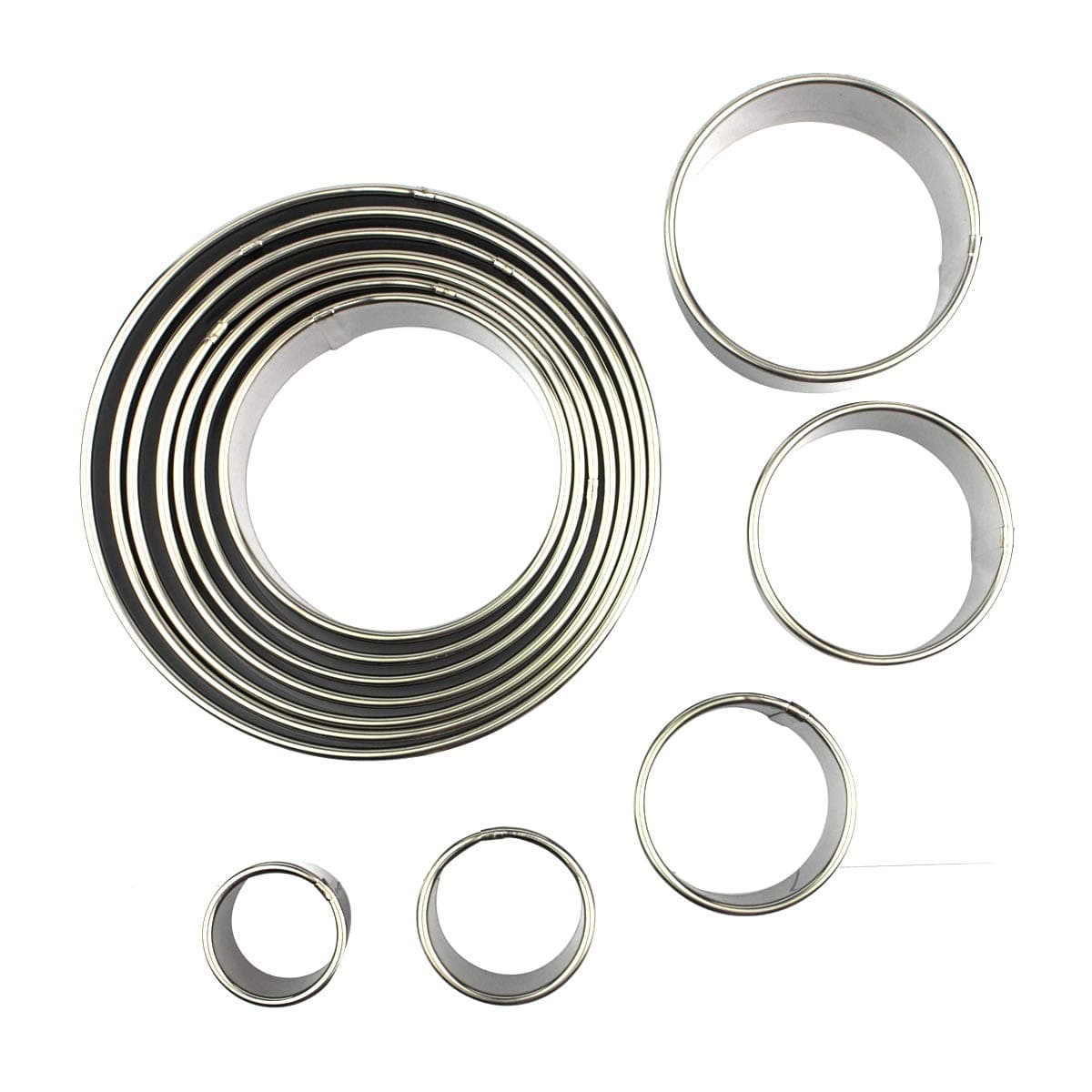 Eoonfirst Cookie Cutters Round Cookie Cutter Set of 12