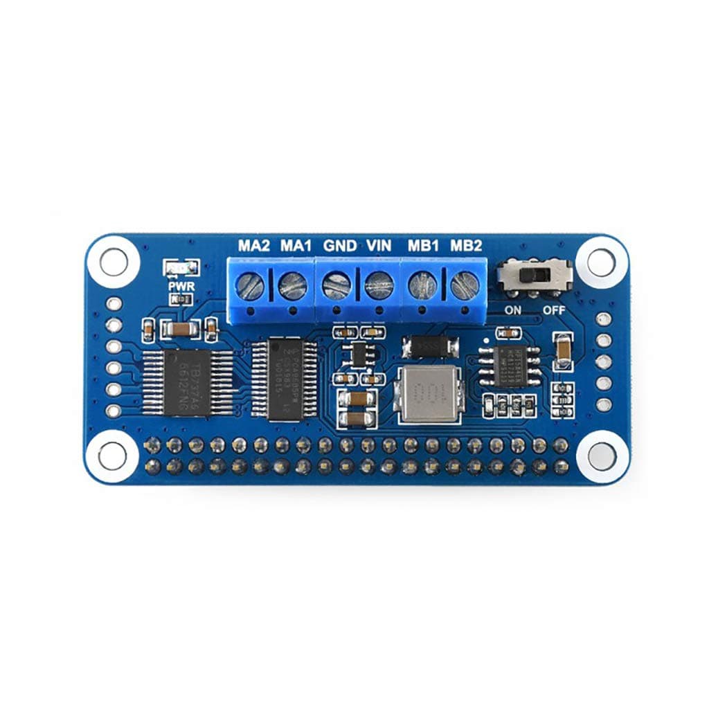 Waveshare Motor Driver HAT for Raspberry Pi Onboard PCA9685 TB6612FNG Drive Two DC Motors I2C Interface 5V 3A