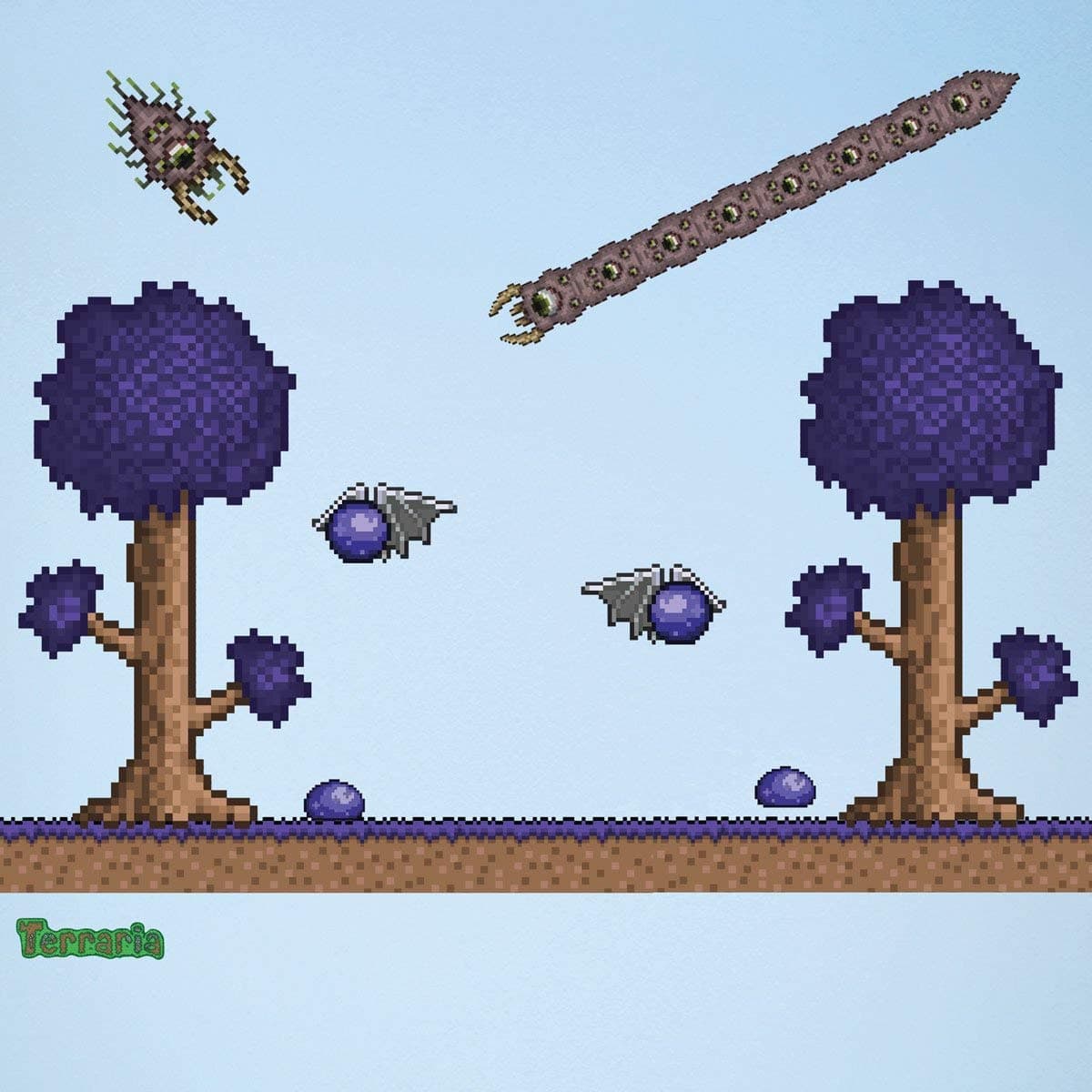 Terraria Corruption Biome Wall Decals (9-Piece Set)