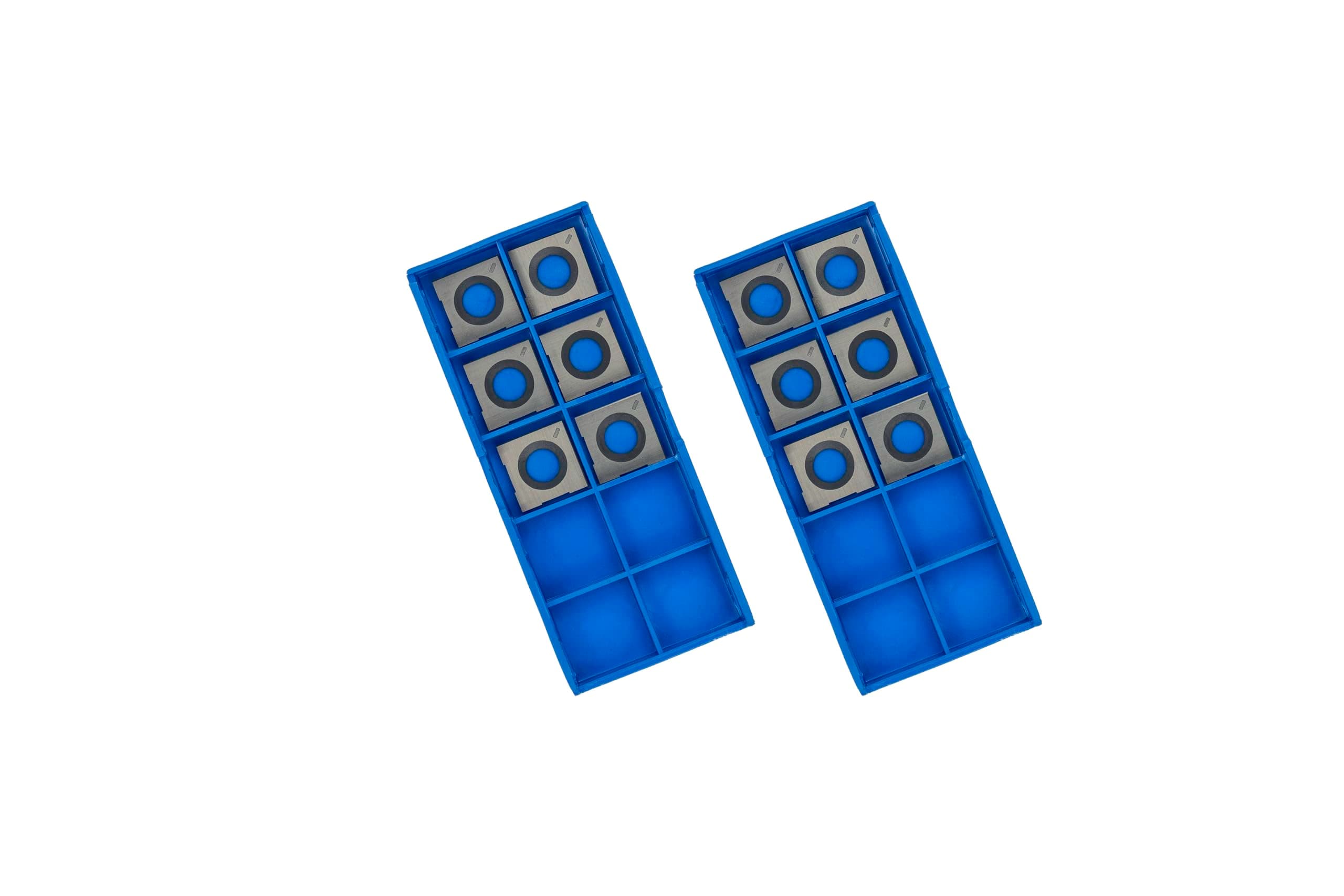 Cutech 40938 14.25mm Square 2-Sided Tungsten Carbide Inserts, OEM Replacement for Cutech Spiral Cutterhead Benchtop Woodworking Machines, 14.25 x 14.25 x 2mm (12)