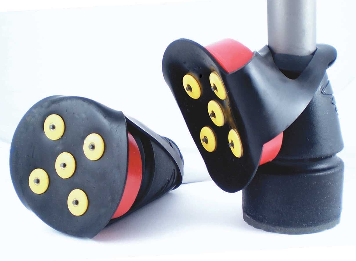 Ice Grip Tips for Standard Canes & Crutches, Pair