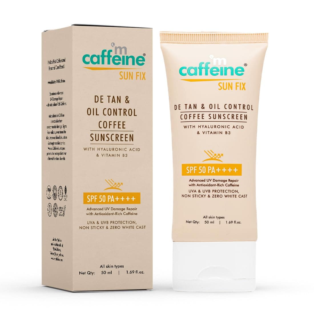 mCaffeine Coffee Sunscreen Lotion SPF 50_MCaf145