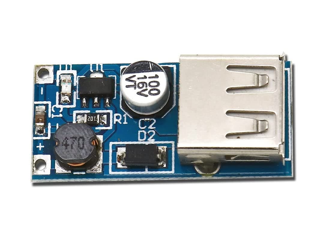 Electronic Spices DC-DC 0.9V to 5V Converter USB Step Up Power Boost Module Mini PFM Control pack of 1pcs
