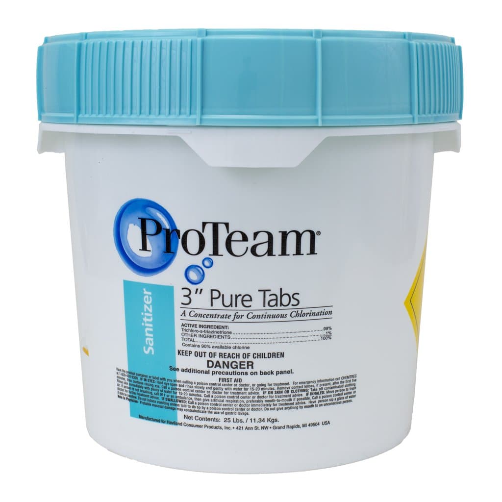 ProTeam 3" Chlorine Pure Tabs, 25 lb.