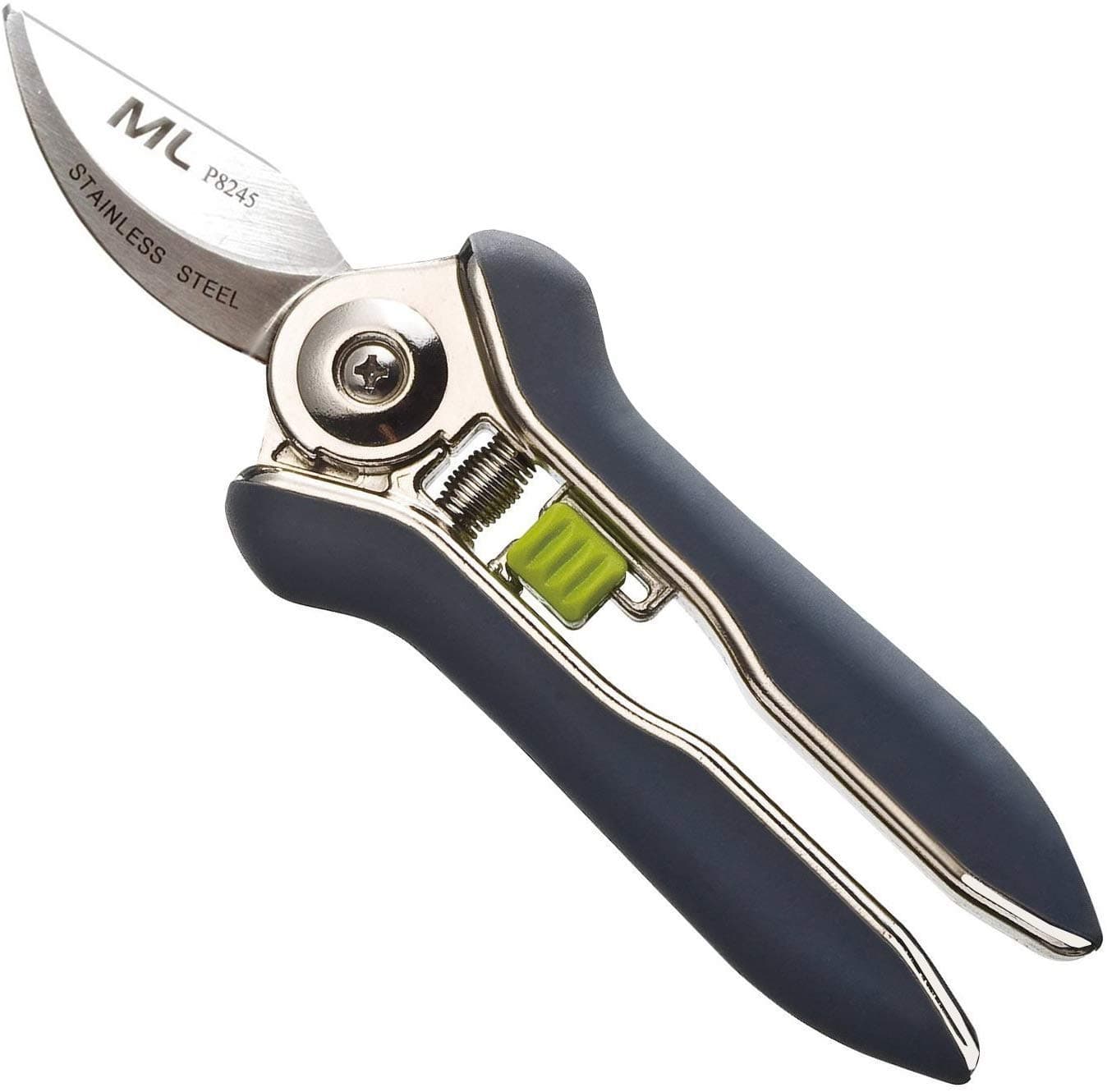 Bypass Pruning Shears Compact Heavy Duty & Ultra Sharp for Gardening – 6.7 Inch Stainless-Steel Garden Shears – For both Left & Right Handers – Ergonomic Trimming Shears – P8245