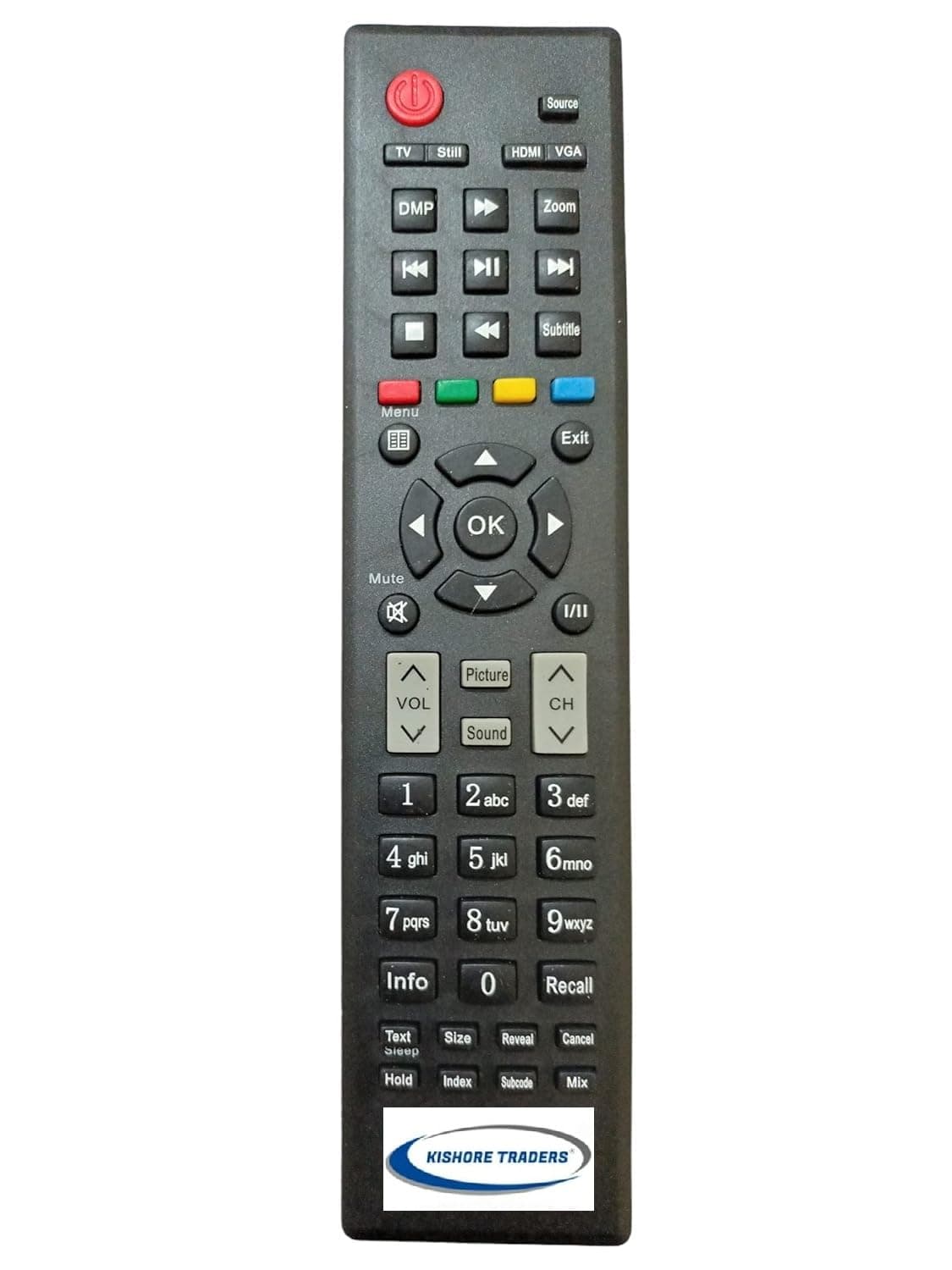 Remote Control Compatible with Micromax/VU LCD LED TV VU 31607 32K316 - ER22641VU (Please Match Your Old Remote with Given Image)