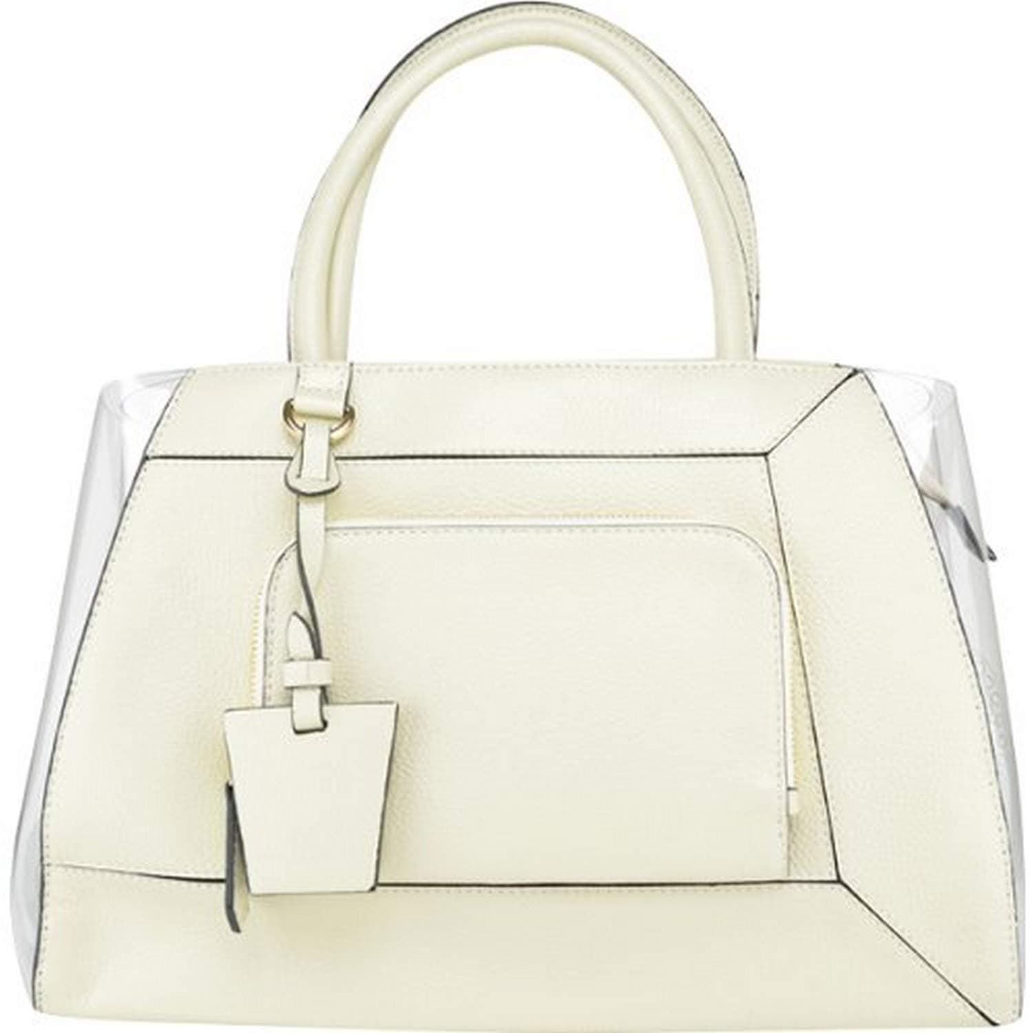 Chrome Bones Paris Leather Pet Carrier, Cream