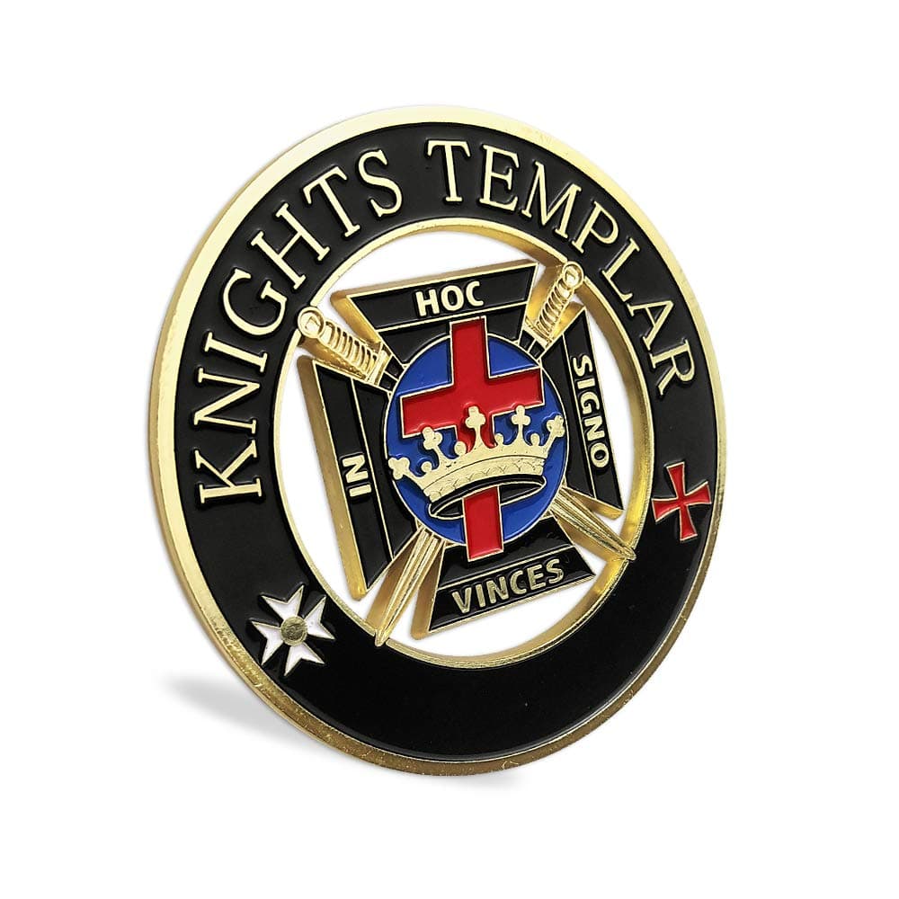 Masonic Knights Templar Car Emblem Auto Decal