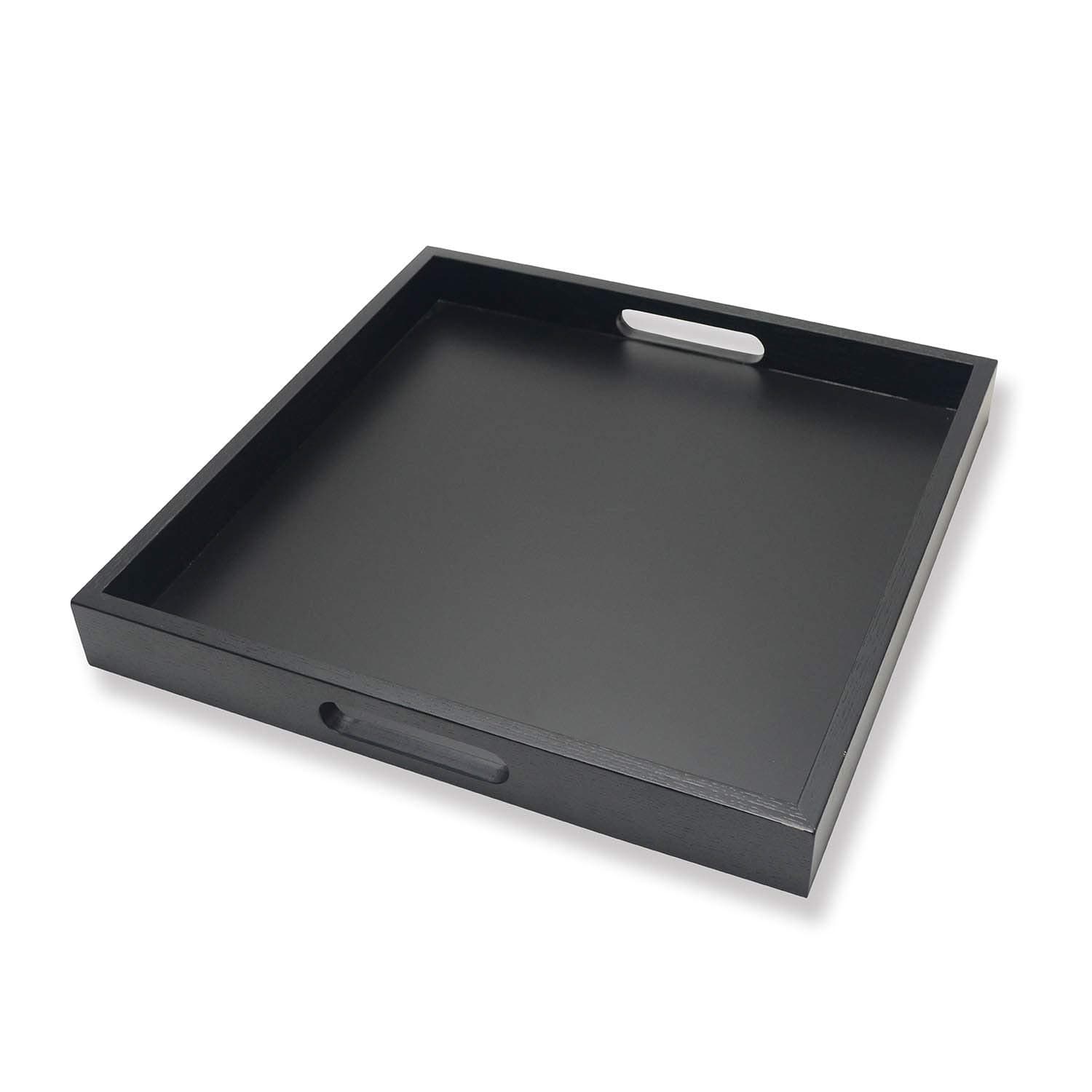 Black 16 inches  Ottoman Tray