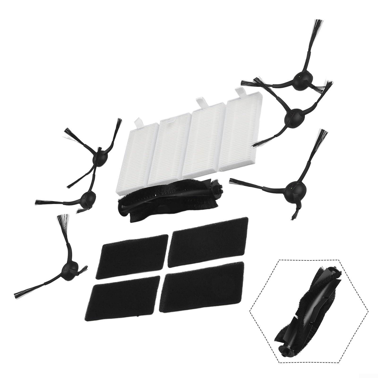 Optimize Your For Cecotec Eternal Pet Max XTreme with Parts, Side Main Brush Filter for Effective Cleaning(B)