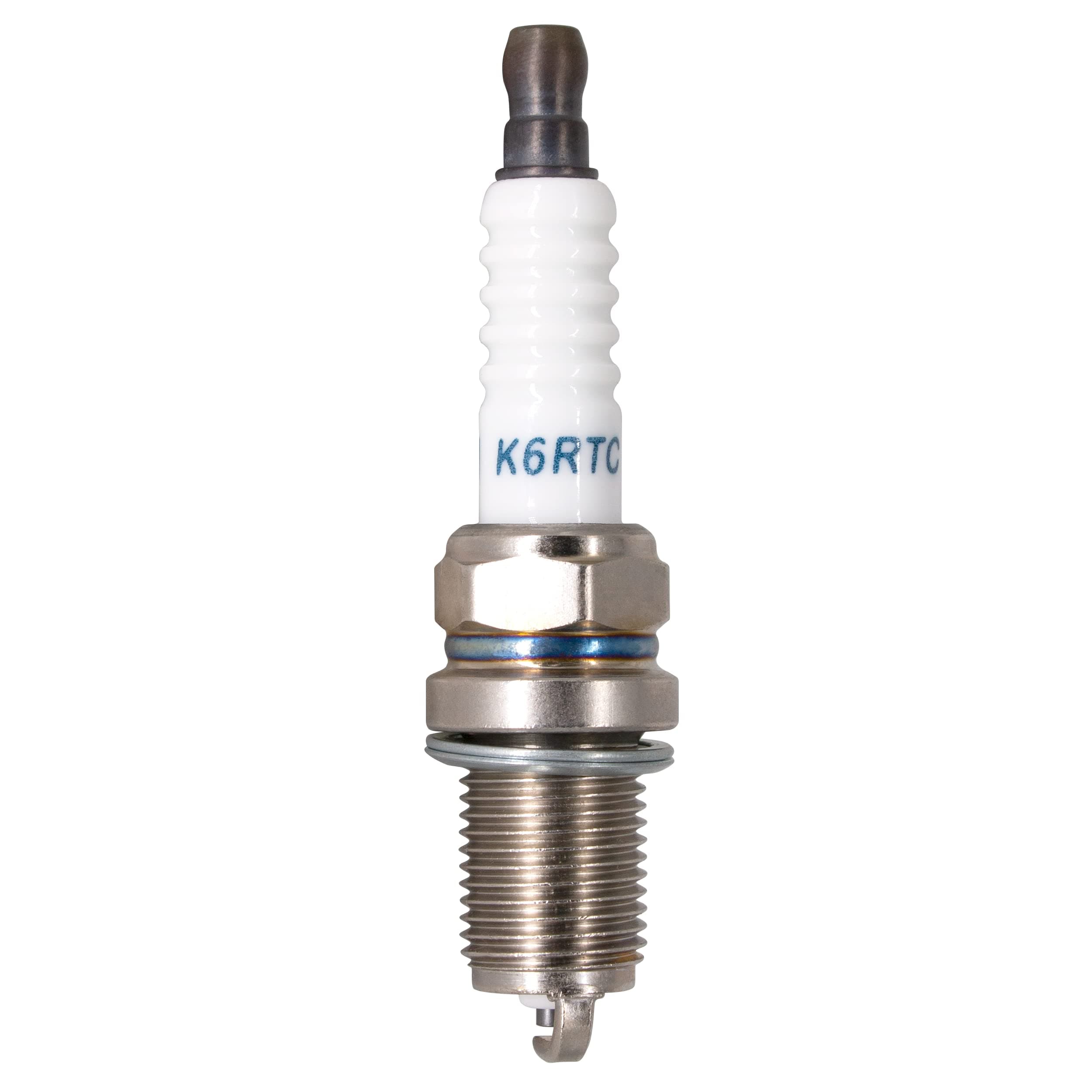 TORCH K6RTC Spark Plug Solid Terminal Repalce for BKR5E-11 V-Line 33 BKR6E BKR6ES FR6E-D Spark Plug, for K20PR-U Spark Plug, for DR15YC Spark Plug, for RC10YC Spark Plug, OEM
