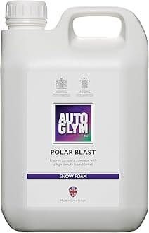 Autoglym Polar Blast, 2.5L Concentrate Extra Thick Snow Foam (15L When diluted) Softens Dirt in Advance of wash, pH Neutral Car Shampoo Suitable for All Paint Types, White