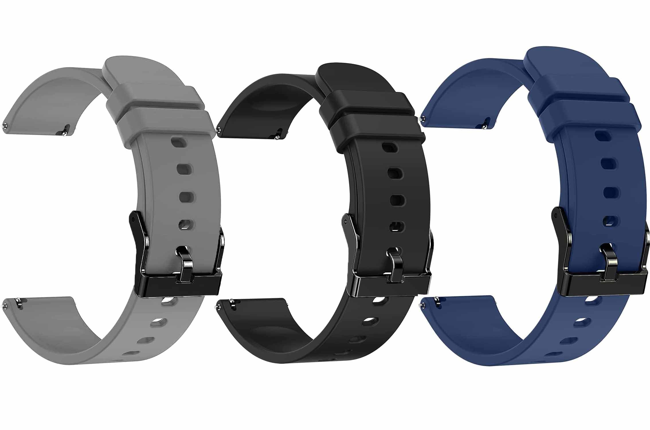 ADAMO 22mm Watch Strap Combo Compatible for Phoenix Ultra/Phoenix/Pulse 2/Xtend Pro/Xtend Call and All 22mm Wristwatch and smartwatches