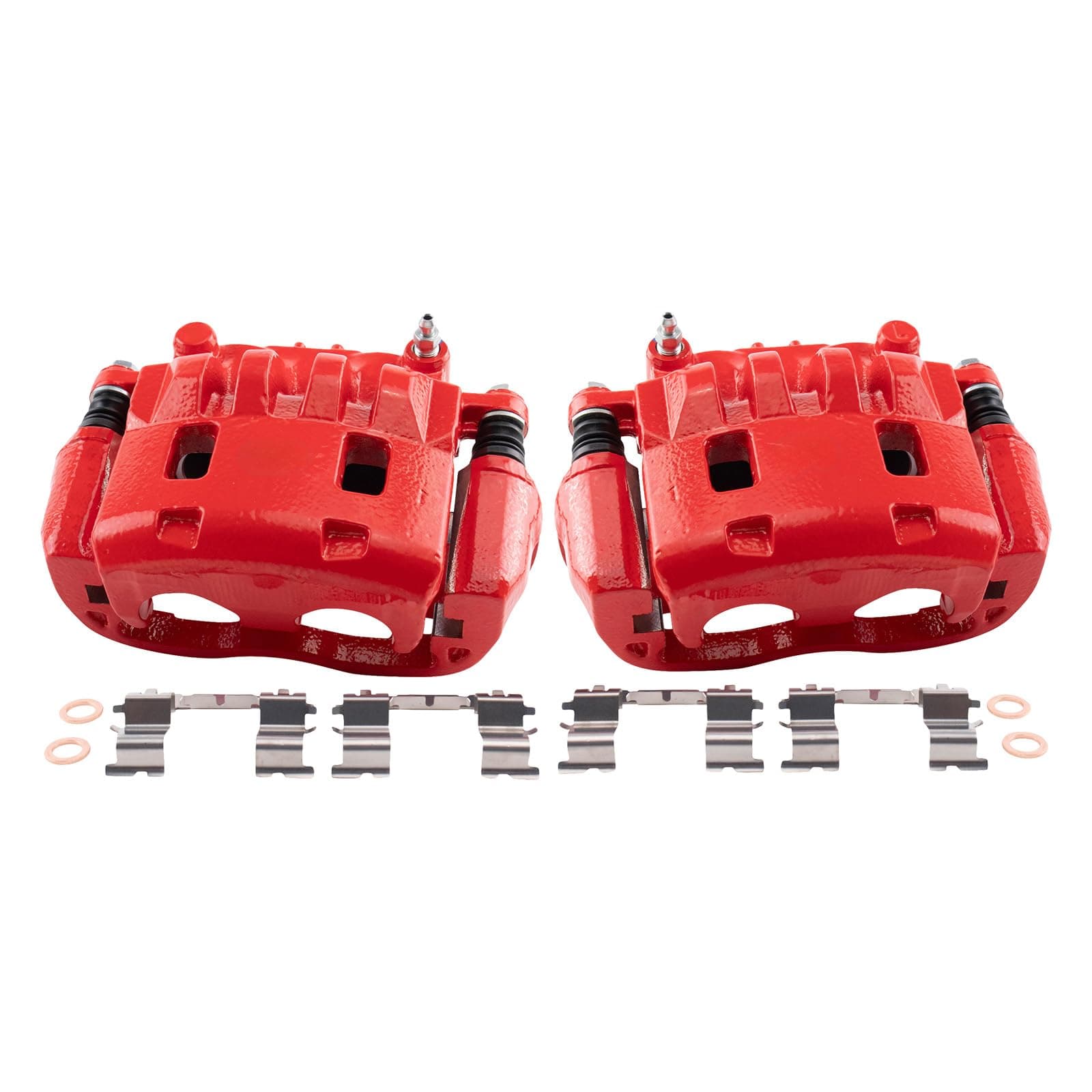 TRQ Performance Front Left and Right Brake Caliper Set Compatible with 05 Saab 9-2X Linear 06 9-2X 2.5i 12-14 Subaru Impreza Base Premium Limited 05-11 Impreza Outback Sport 06-11 Impreza 2.5i