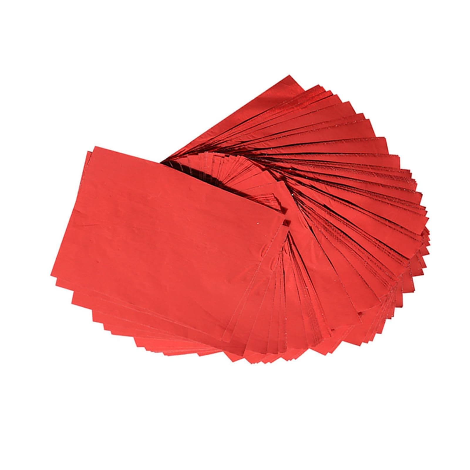 Multicolor Candy Chocolate Foil Wrapper Eco-Friendly 100Pcs/Lot 3" X 3" Ideal for Sweets Dessert Tea Leaves (Red #07)