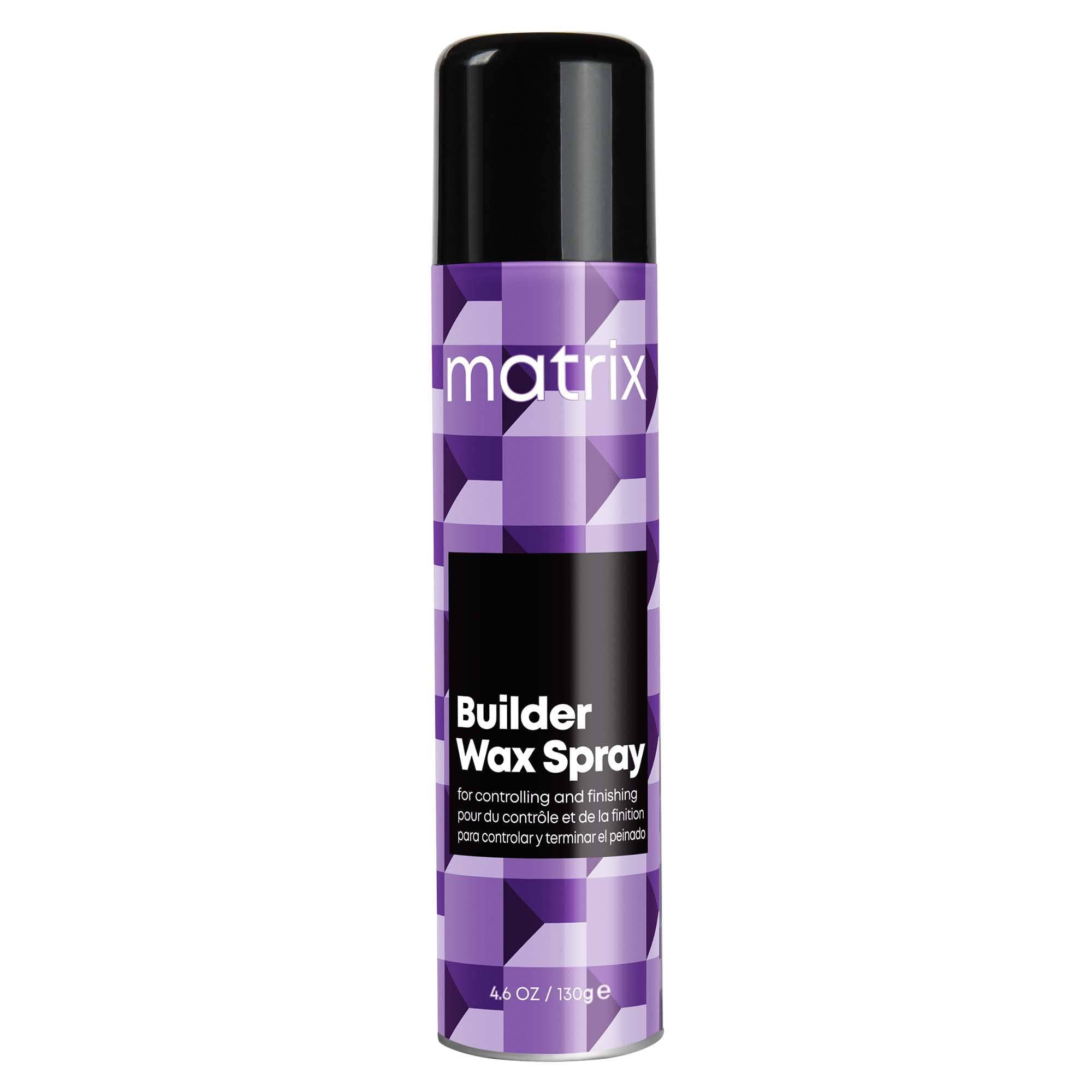Matrix Styling Builder Wax Spray, Texture Wax Hairspray - Adds Texture & Body With Medium Control and Satin Matte Finish, For All Hair Types, Vegan, 4.6 Oz