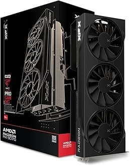 XFX Swift AMD Radeon RX 9070 OC Triple Fan Gaming Edition with 16GB GDDR6 HDMI 3xDP, AMD RDNA 4 RX-97SWFB3BA