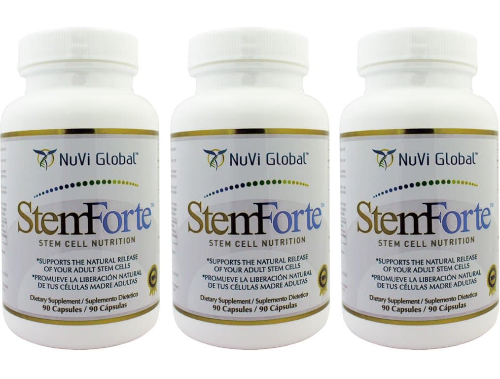 Plus Stem Cell Nutritional Supplements for Men, Women - Three Bottles - Advanced Stem Cell and Telomere Activity Support - Promotes Natural Release of Stem Cell, Increase Energy, Focus, Mood