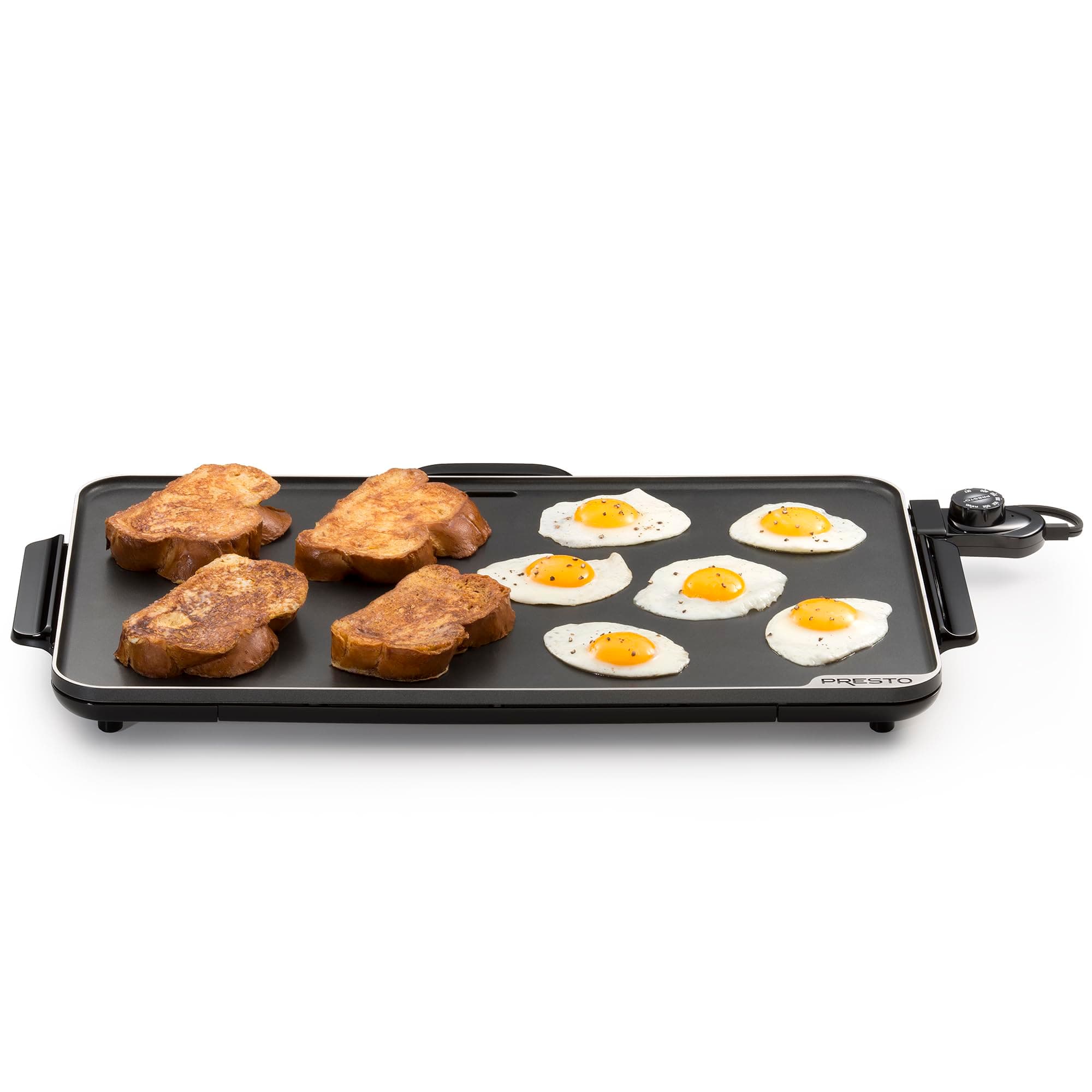 07072 22-Inch Extra Large Griddle, 22"x 13", Low Profile Design, Ceramic Nonstick, Black