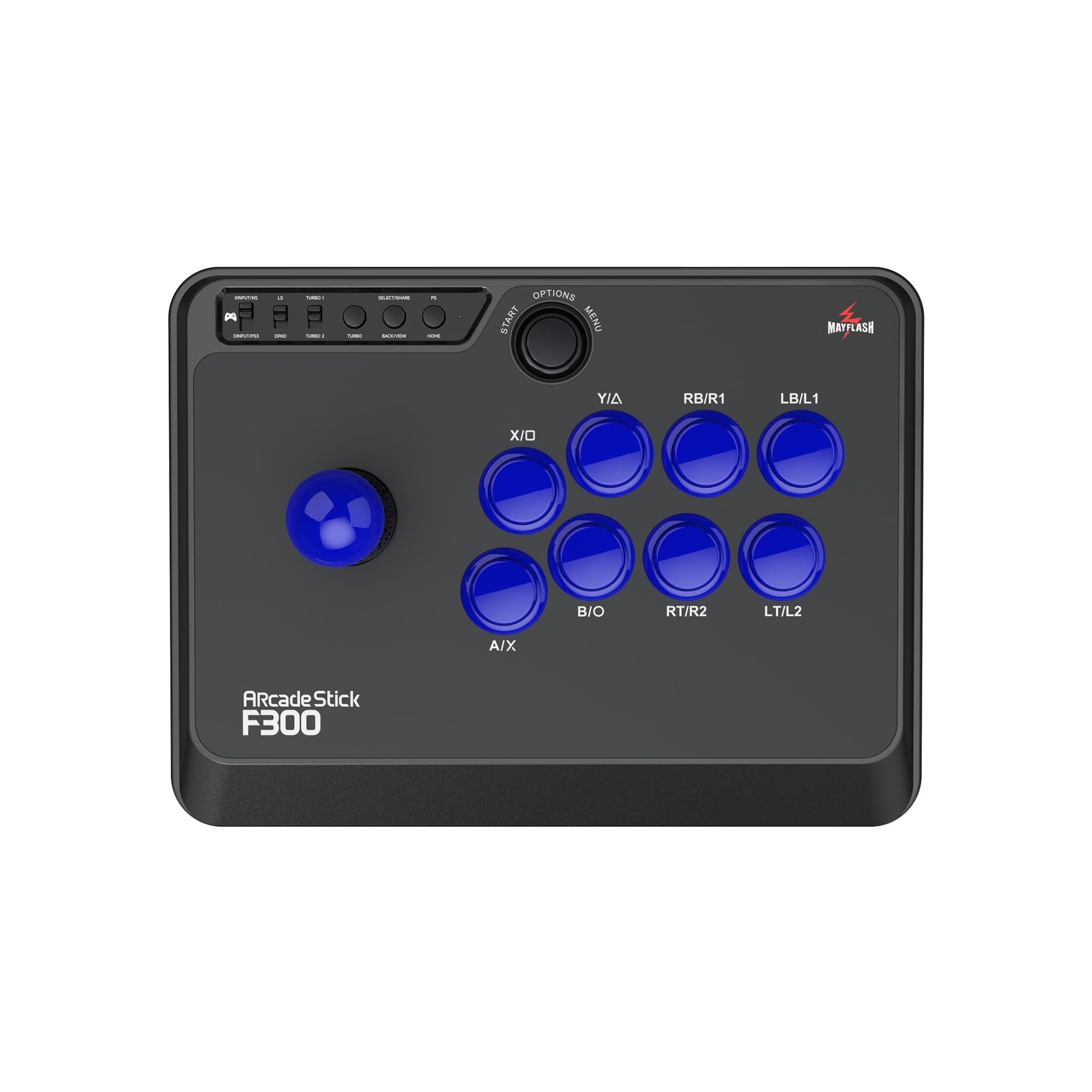 MAYFLASH F300 Arcade Fight Stick Joystick for Switch/Switch 2, PS4, PS3, Xbox Series S/X, Xbox One, Xbox 360, macOS, Windows, Steam Deck and more