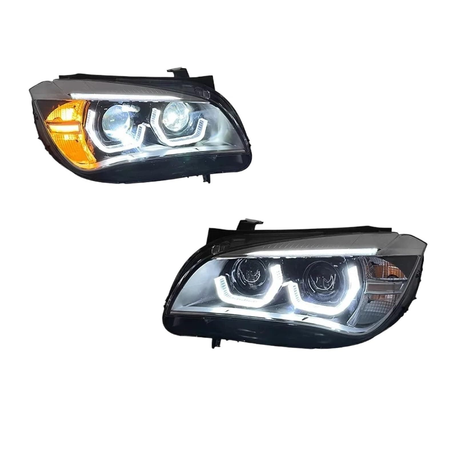 Headlight Assembly Car Headlamp For BMW For X1 E84 2010-2015 Auto Fog DRL Brake Turn Signal Lamp Plug And Play Car LED Lamp Headlight Light Assemblies(No AFS original halogen)