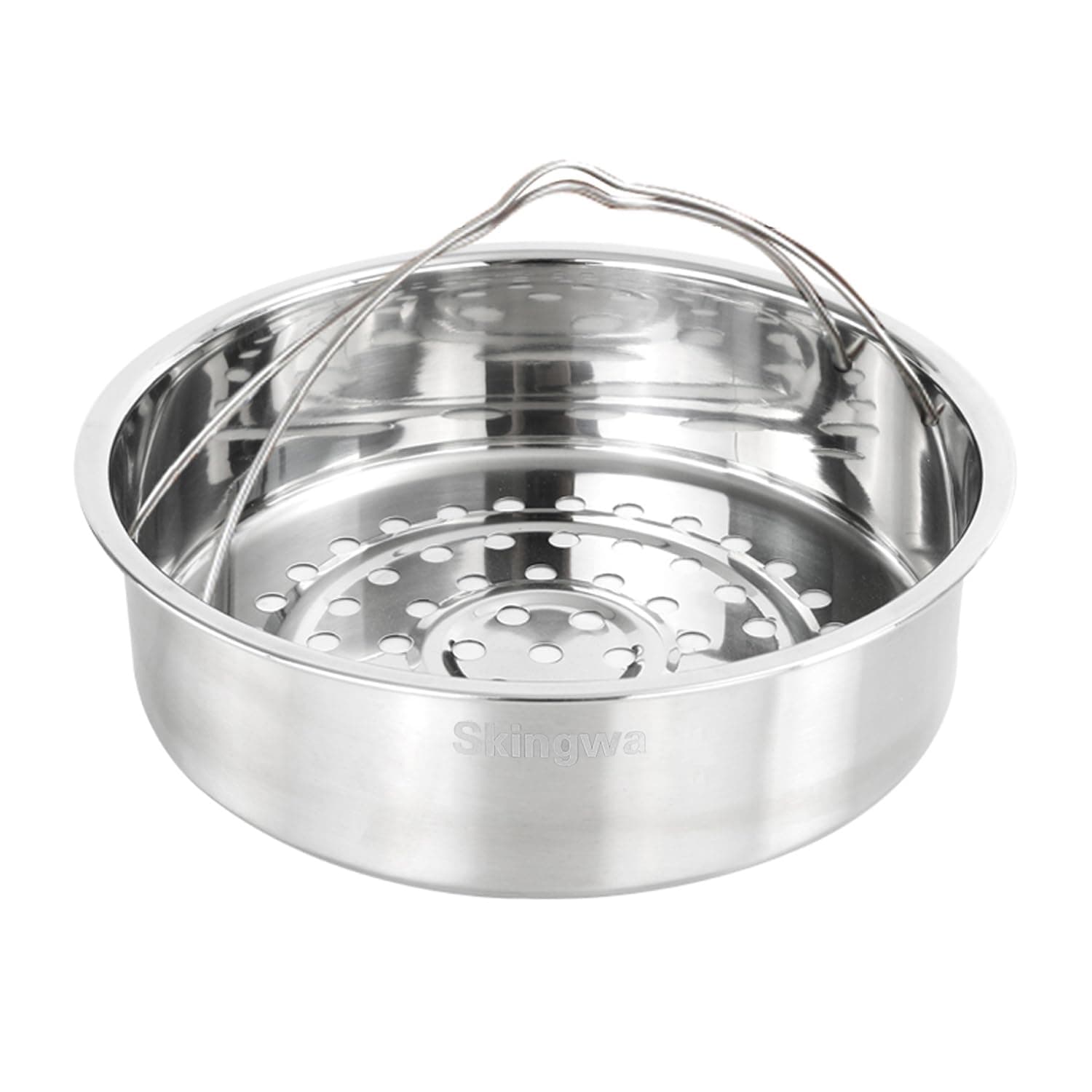 Steamer Basket,Steamer Basket Insert for 6,8 Pots (Bottom Big hole)