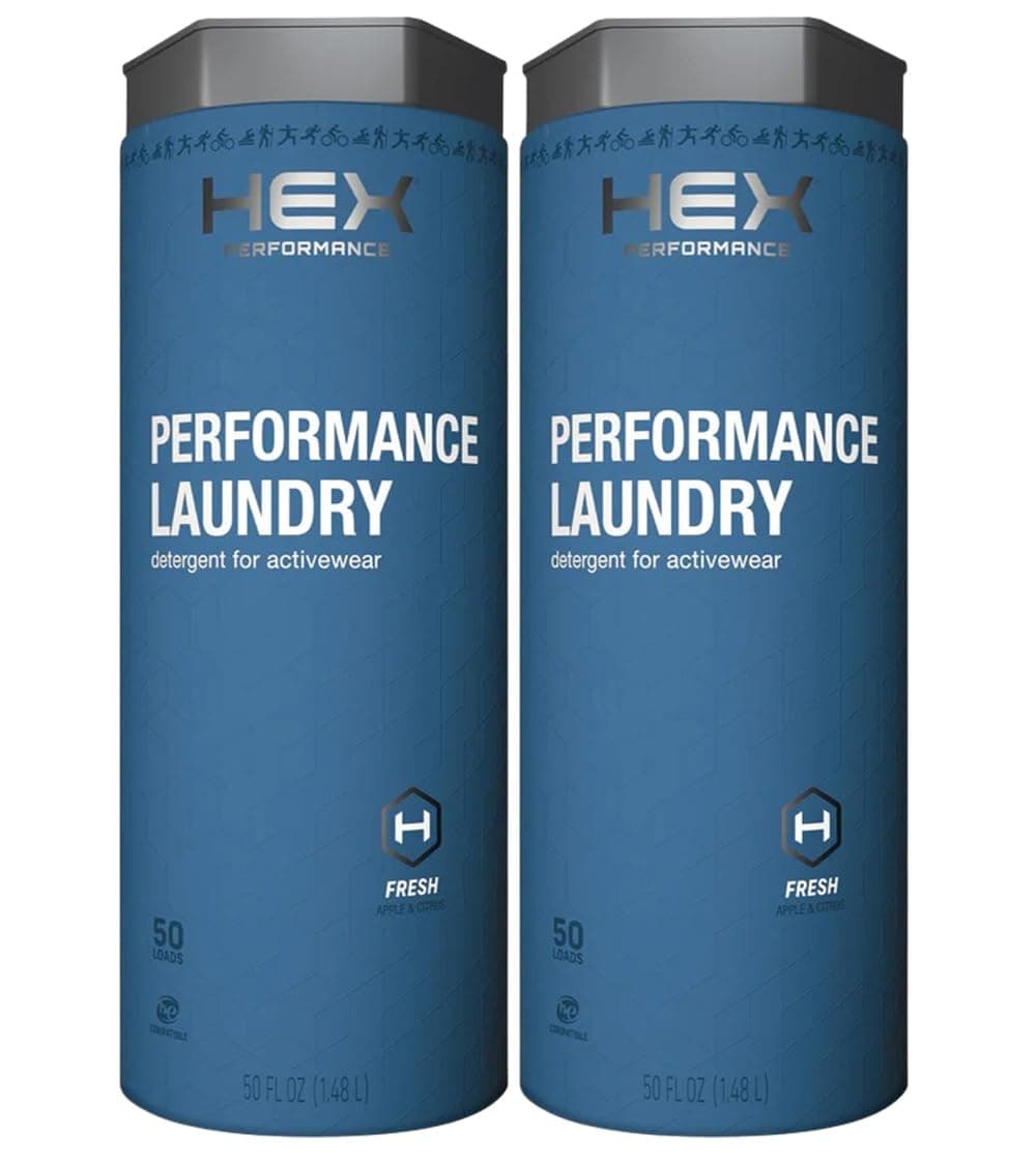 - HEX Performance Laundry Detergent, Fresh & Clean, 100 Loads (Pack of 2) - Designed for Activewear, Eco-Friendly, Concentrated Formula