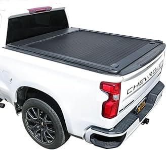 Syneticusa MR Retractable Truck Bed Cover for Silverado Sierra 1500 2007–2026 | 5’8” 69.9” Bed | Aluminum Hard Tonneau Cover | One-Person Installable, Easy Installation | Waterproof, Low-Profile