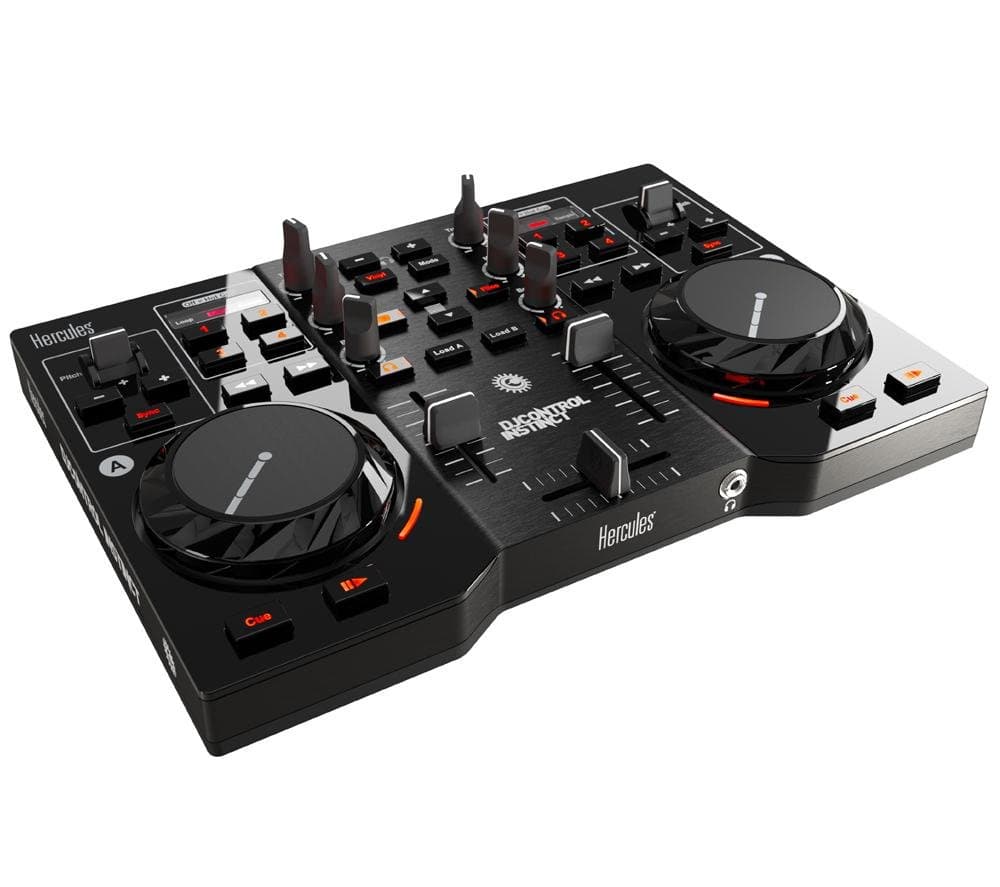 Hercules DJ 4780730 Control Instinct USB DJ Controller with Audio Outputs