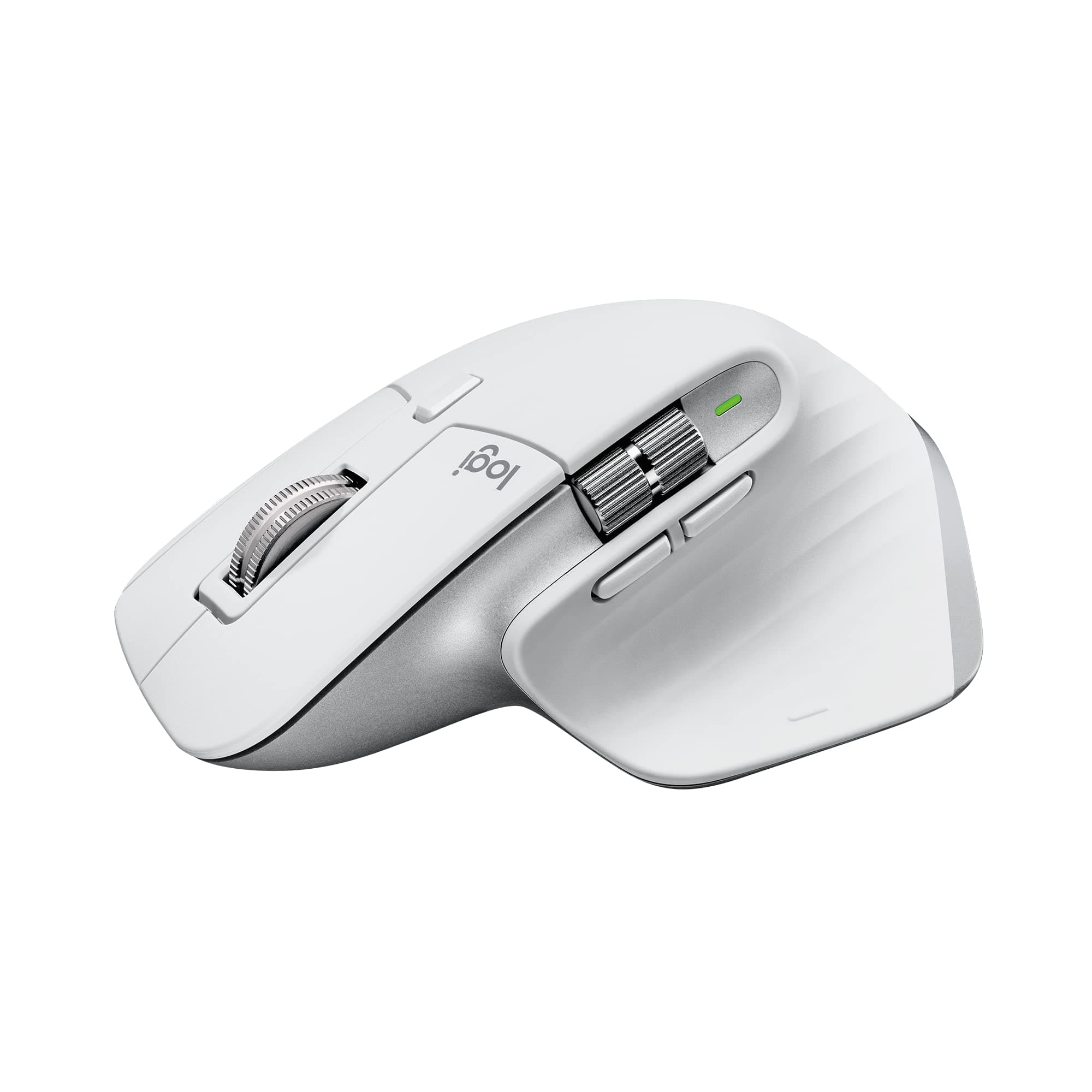 MX Master 3S for Mac - Wireless Bluetooth Mouse with Ultra-Fast Scrolling, Ergo, 8K DPI, Quiet Clicks, Track on Glass, Customization, USB-C, Apple, iPad - Pale Grey