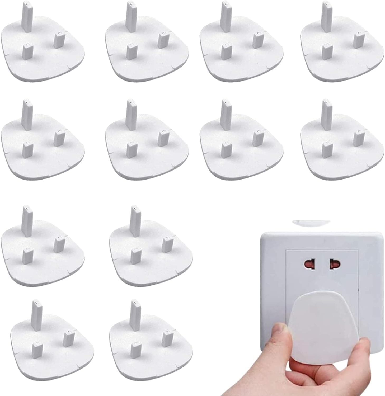 Baby Proofing Plug Covers,Plug Socket Covers,Outlet Covers Safety Covers,Electrical Protectors for your Child and Babies at Home,Easy to Use & Secure,pack of 12pcs