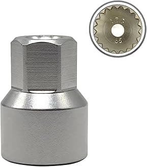 ABC-65 - Wheel Locking Nut Key for Porsche VW Toureg Panamera/Cayenne/Macan/Cayman/SUV, Wheel Lock Nut Scoket Adapter, Wheel Anti-Theft Lug Nut Removal Tool, Anti-Theft Screw Remover