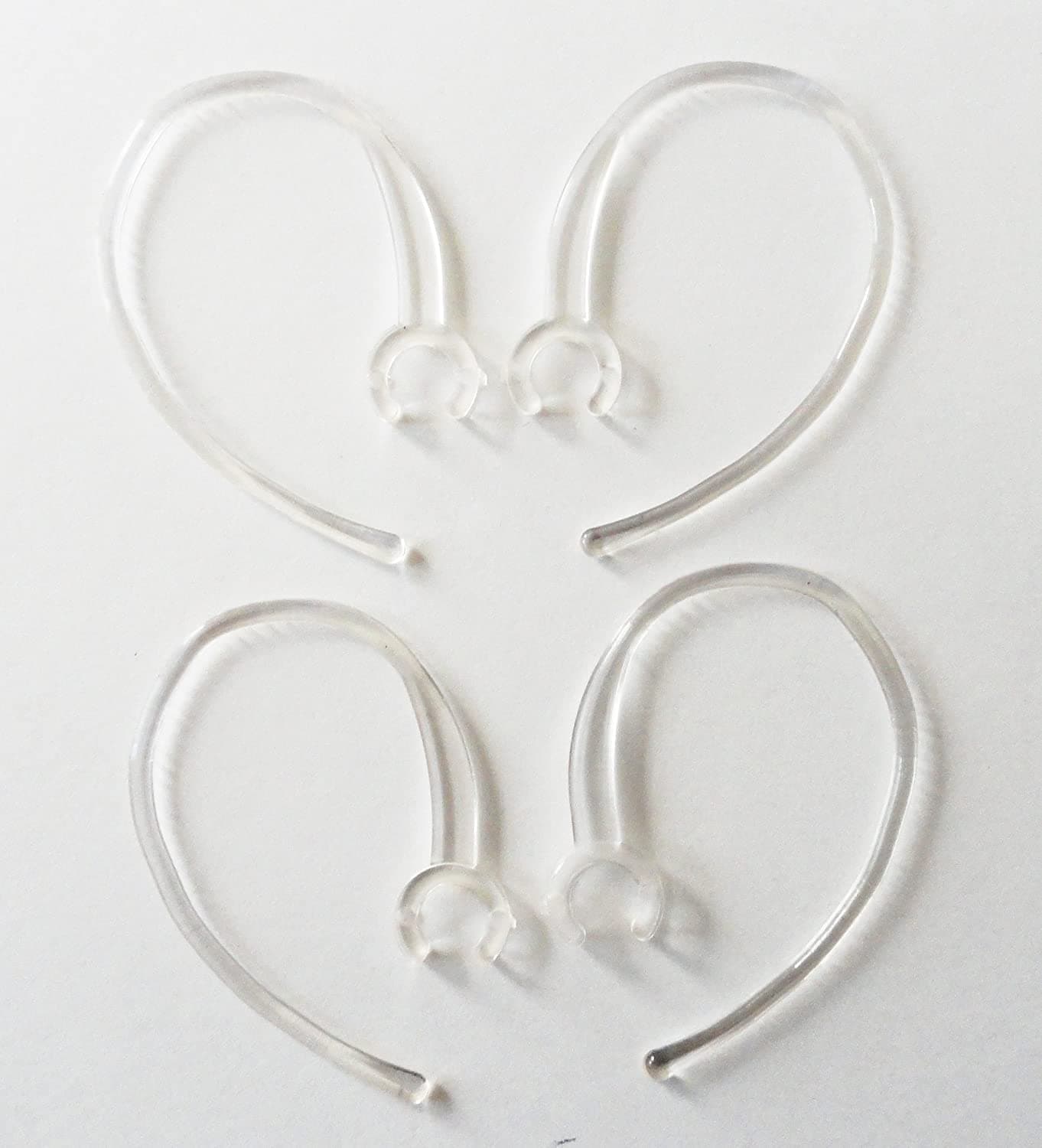 Universal Small Clamp Bluetooth Ear Hook Loop Clip Replacement Clear-4